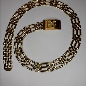 Rare Escada Gold Tone Chain Belt